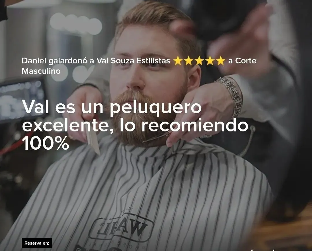 Trabajo de tratamiento capilar realizado por el equipo profesional de Val Souza Estilistas